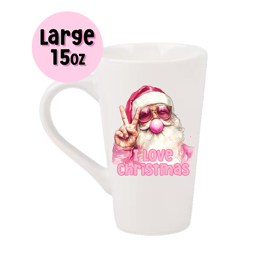 15oz Latte Mug - I Love Christmas