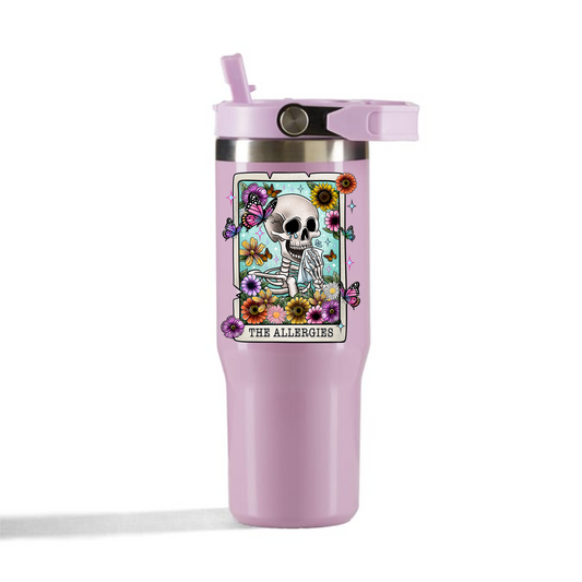 30oz Tumbler - Tarot Card The Allergies