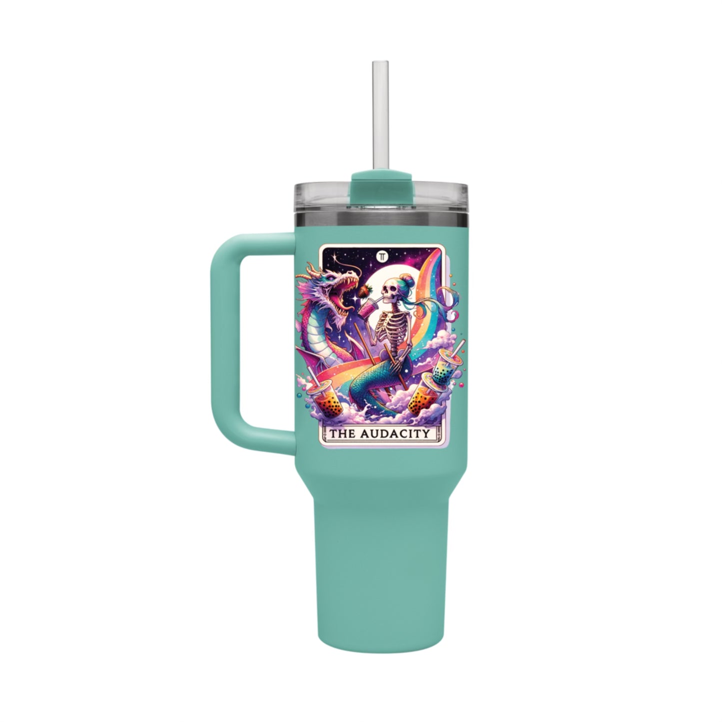 40oz Tumbler - The Audacity Dragon Tarot