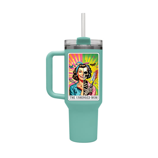 40oz Tumbler - The Unhinged Mom Tarot