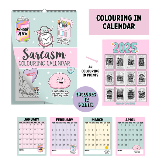 Hanging Calendar - Sarcasm Colouring