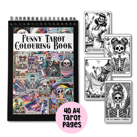 A4 Colouring Book - Funny Tarot