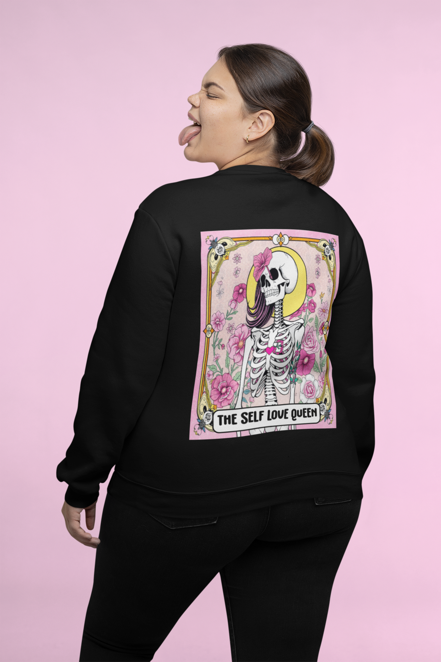 Black Sweatshirt - Self Love Tarot Design